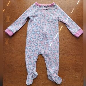 Kidgets 3-6 month Girls Pink Cheetah Print Onsie